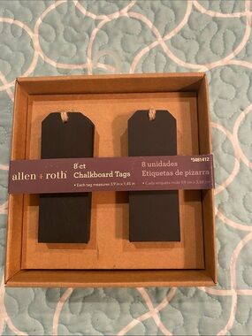 allen + roth Chalkboard Tags - Black Set of 8